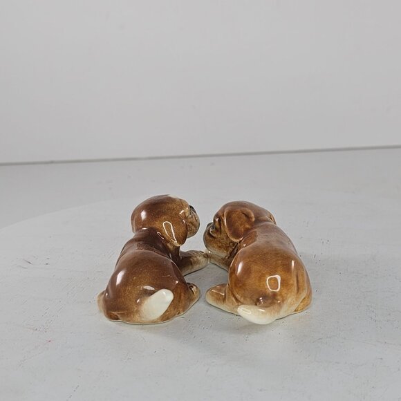 Vintage Goebel West Germany Boxer Puppy Dog Figurines Set Of 2 - Picture 5 of 9